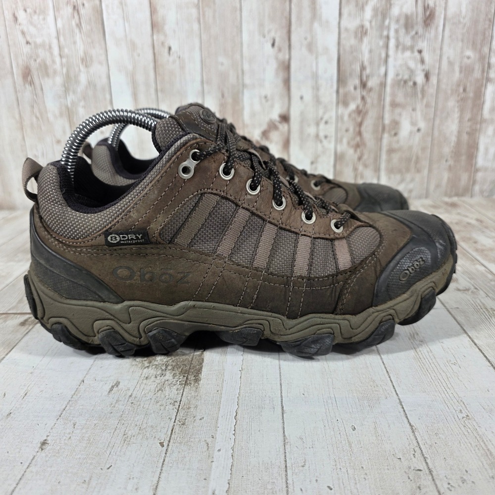 Oboz Sawtooth II Low B-DRY Waterproof Hiking Shoes Mens 9.5 Walnut Brown